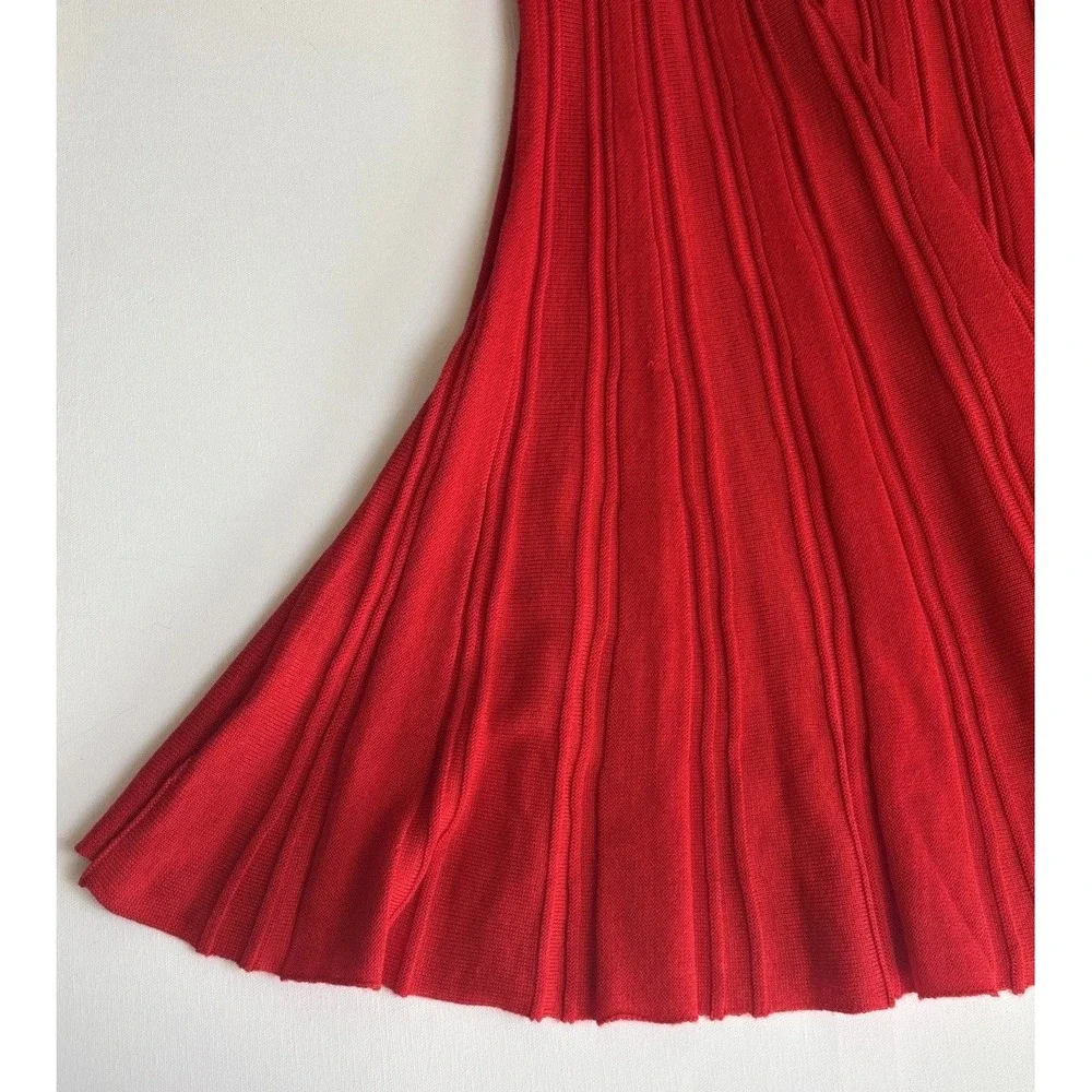 Torrid Red Ribbed Short Sleeve Sweater Skater Dress NWT Size 00‎ 10724865 - Picture 12 of 12